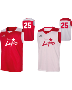 Camiseta reversible rojo/blanco